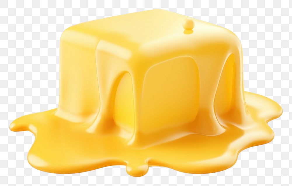 PNG Melting cheese food white background freshness.