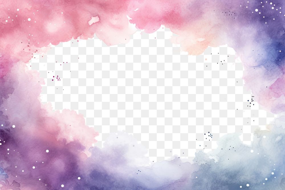 PNG Cute cosmic space universe painting.