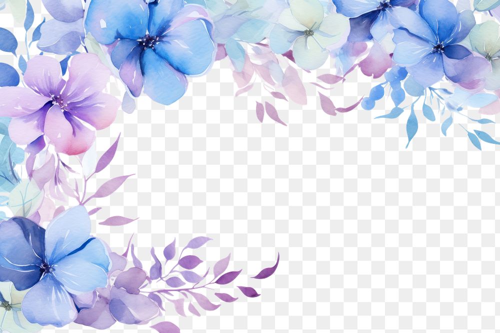 PNG Spring botanical border frame pattern flower nature.