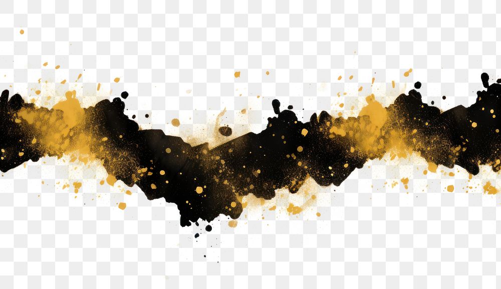PNG Ink gold stars backgrounds white background splattered. AI generated Image by rawpixel.
