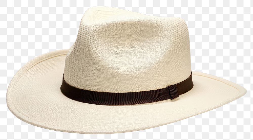 PNG Panama hat sombrero white white background.
