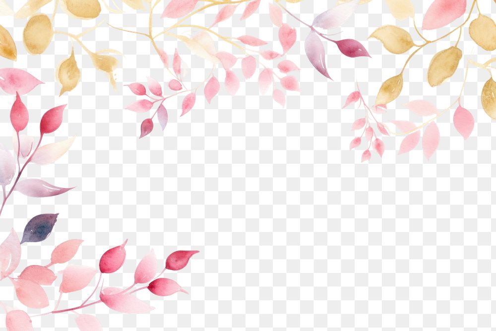 PNG Gold leave pattern pink backgrounds.