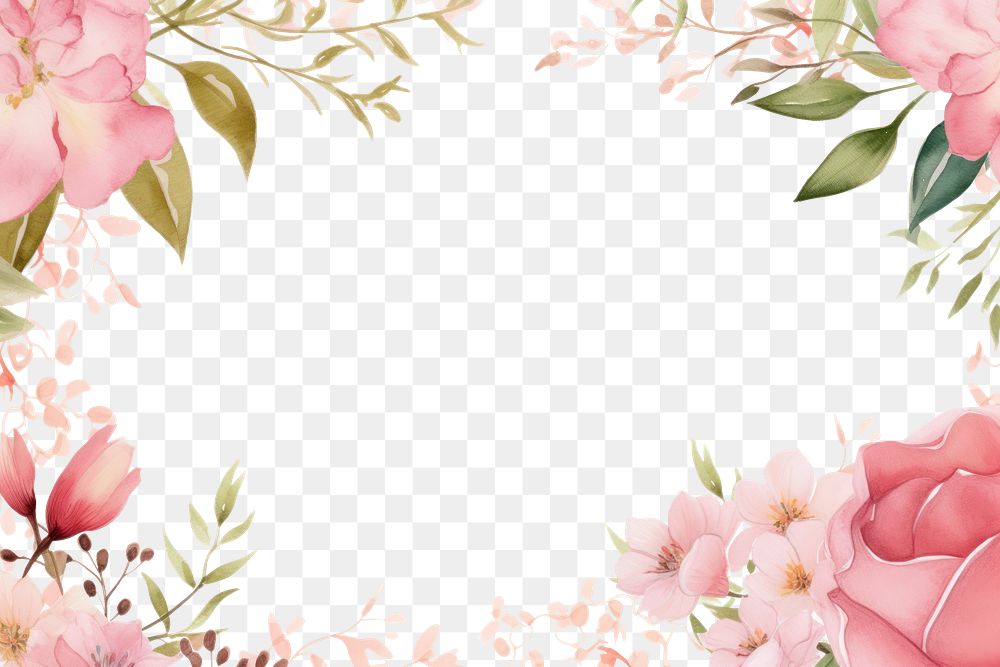 PNG Minimal pink bouquet painting pattern flower.
