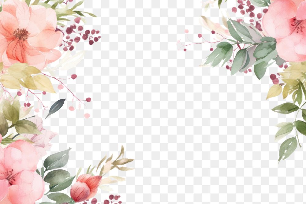 PNG Minimal pink bouquet painting pattern flower.