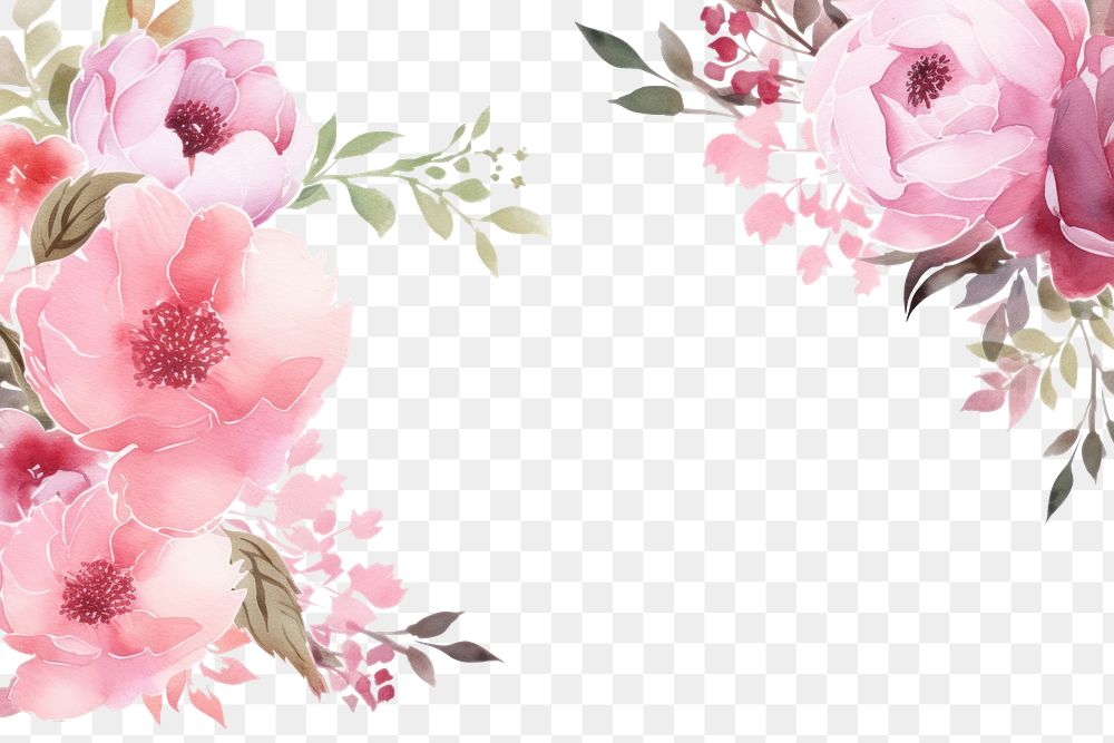 PNG Minimal pink bouquet blossom pattern flower.