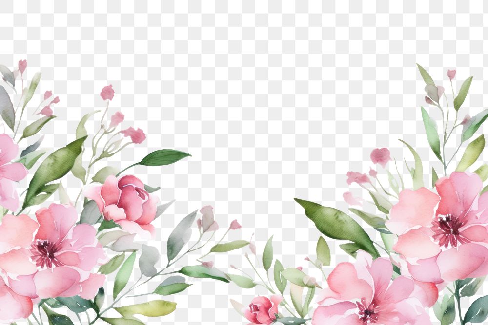PNG Minimal pink bouquet blossom pattern flower.