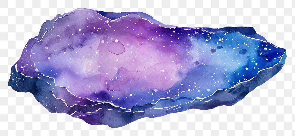PNG Amethyst galaxy star white background.