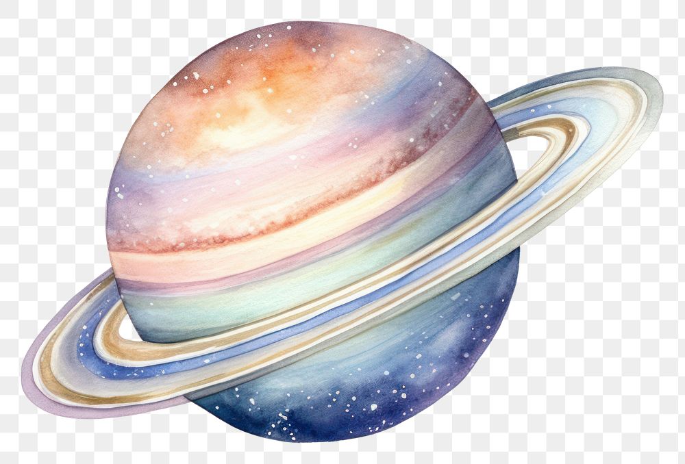 PNG Metaverse in Watercolor style astronomy planet space