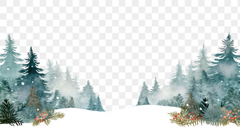 PNG Christmas border backgrounds outdoors nature. AI generated Image by rawpixel.