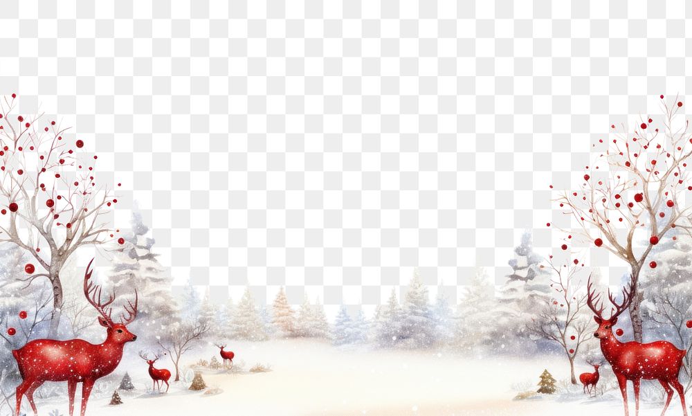 PNG Christmas theme border outdoors nature mammal. AI generated Image by rawpixel.