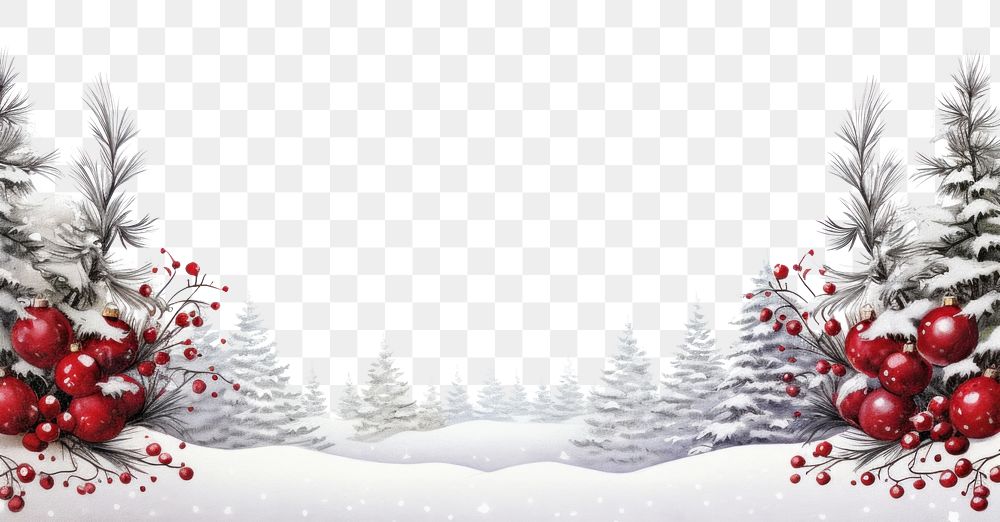 PNG Christmas theme border outdoors nature plant. AI generated Image by rawpixel.