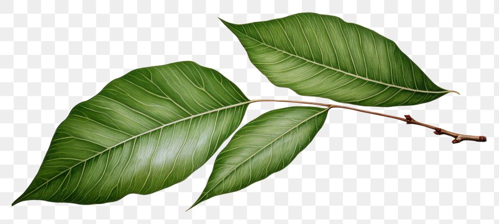 PNG  Plant leaf tree annonaceae. AI generated Image by rawpixel.