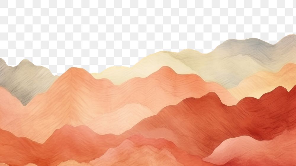PNG Danxia Landform of China scenery landscape painting nature. AI generated Image by rawpixel.