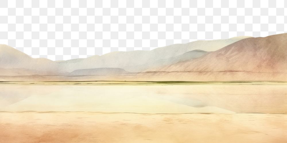 PNG Landscape outdoors painting scenery. AI generated Image by rawpixel.