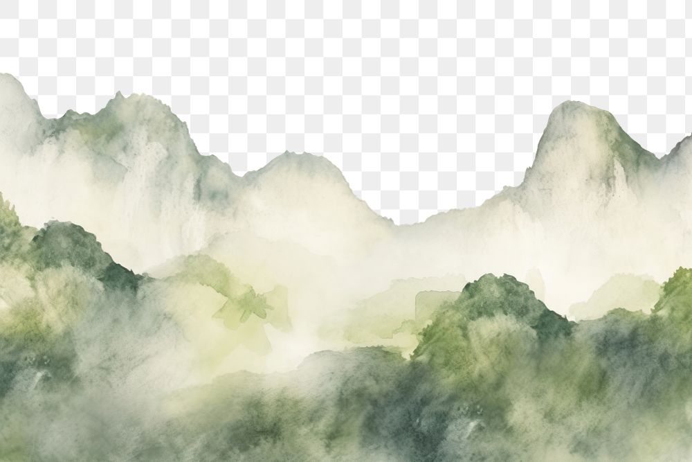 PNG Landscape mountain outdoors scenery. AI generated Image by rawpixel.