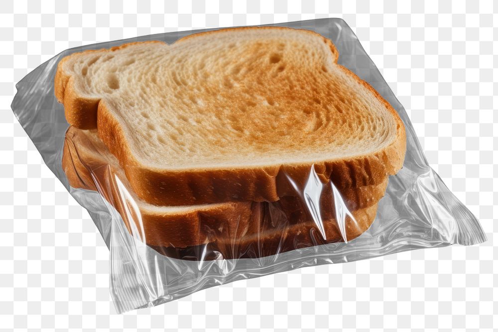 PNG Sliced toast bread in plastic package food freshness dessert. AI generated Image by rawpixel.
