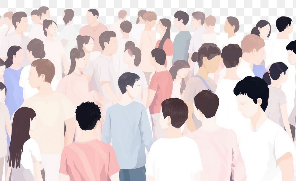 PNG People illustration backgrounds adult togetherness. AI generated Image by rawpixel.