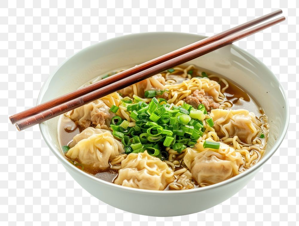 PNG Chopsticks soup noodle food.