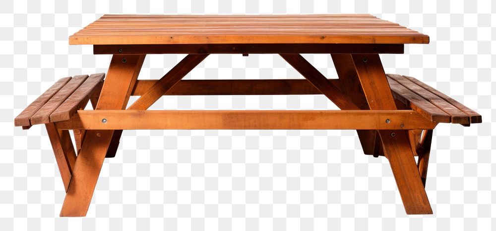 PNG Picnic table furniture bench wood.