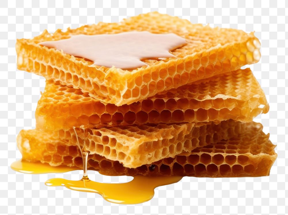 PNG 2 Honeycombs honeycomb food white background.