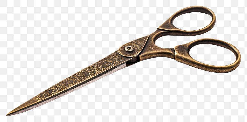 PNG  Old vintage tailor or seamstress scissors weaponry shears metal. AI generated Image by rawpixel.