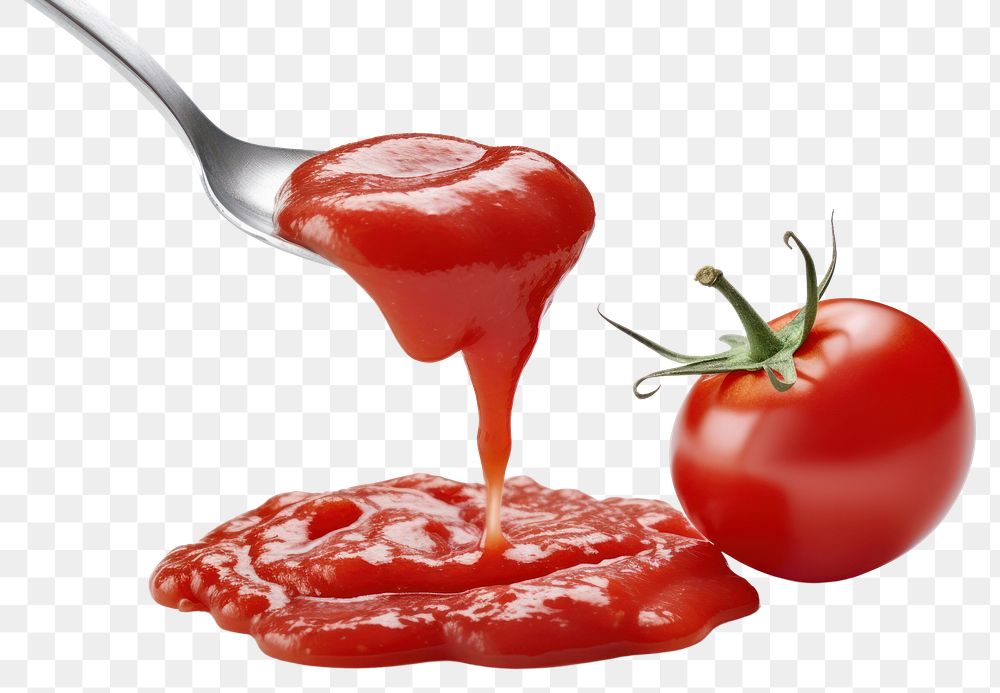 PNG Tomato sauce ketchup food white background.
