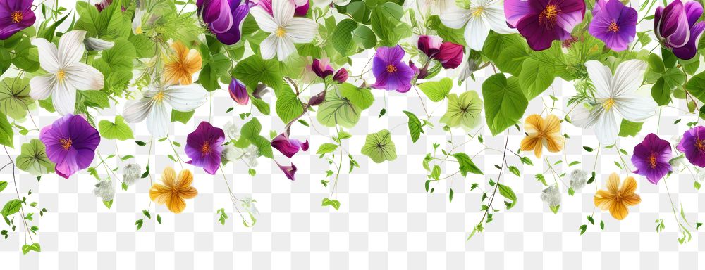 PNG  Flower backgrounds outdoors pattern. AI generated Image by rawpixel.