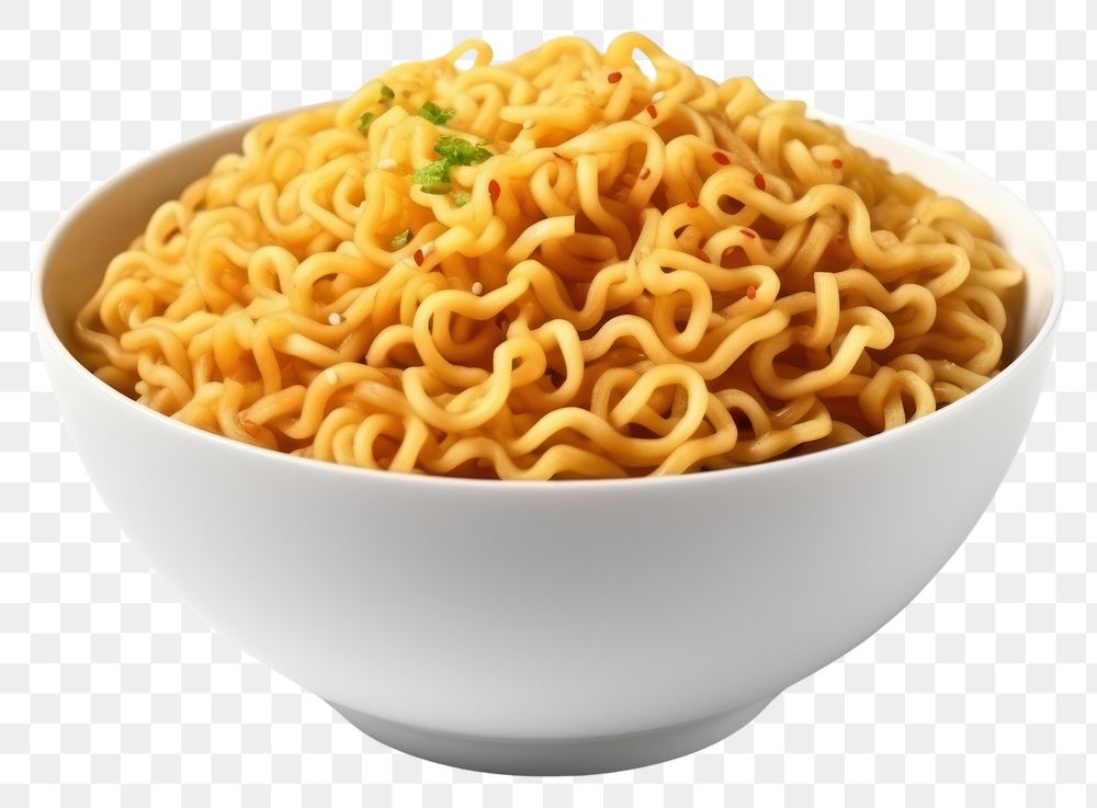 PNG Instant noodles bowl food white background.