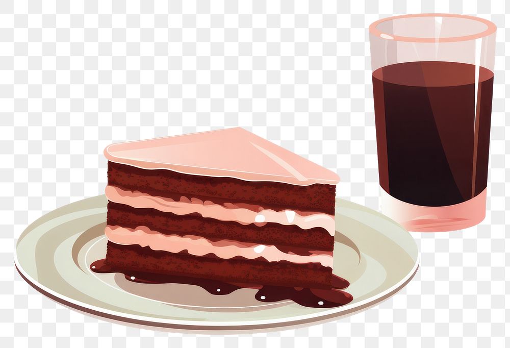 PNG Drink cake chocolate dessert.