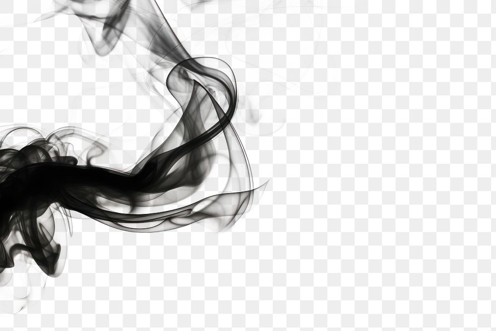 PNG  Black burning smoke effect backgrounds white fog. AI generated Image by rawpixel.
