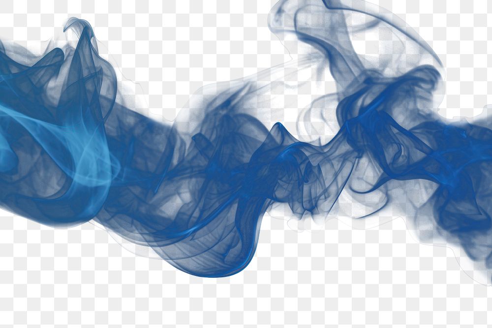PNG  Blue fog effect smoke backgrounds black. AI generated Image by rawpixel.