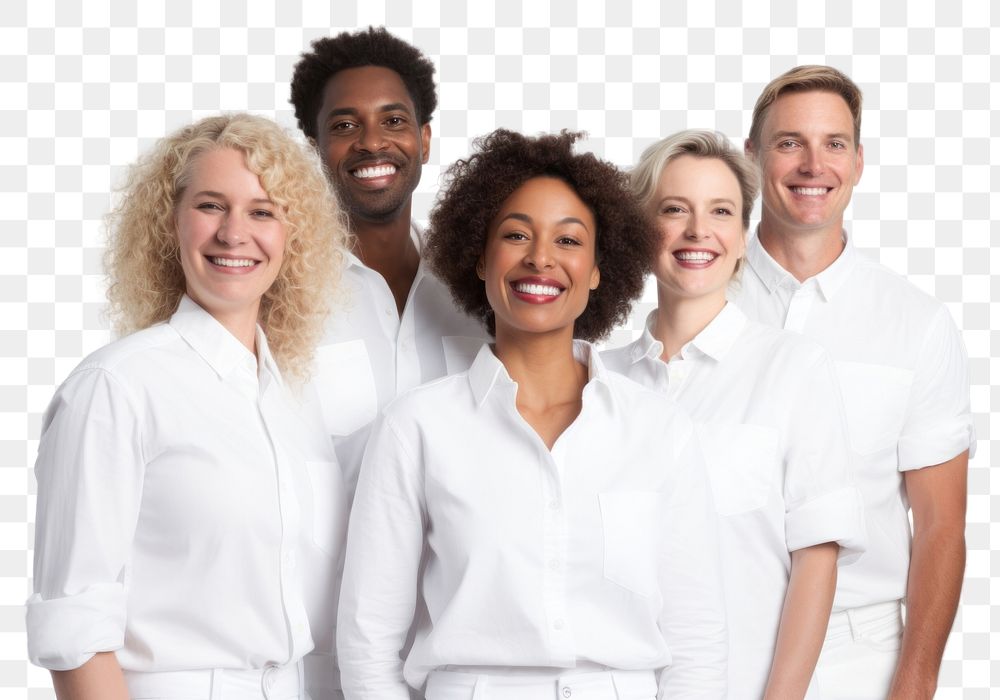 PNG Diverse creative team laughing adult white.