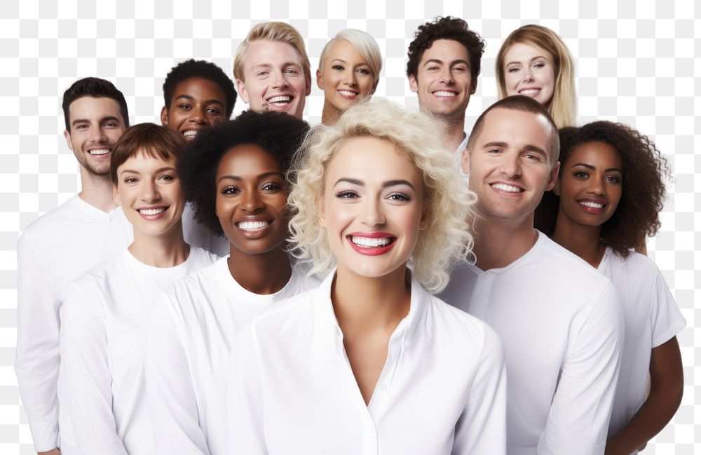 PNG Diverse creative team portrait laughing adult.