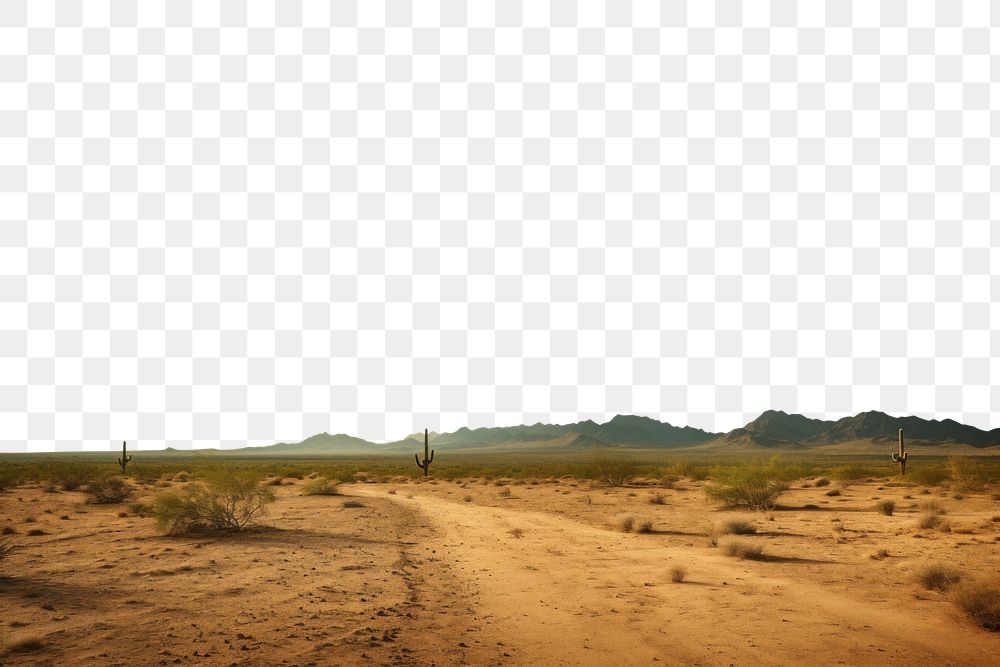 PNG Desert weather landscape outdoors horizon. AI generated Image by rawpixel.