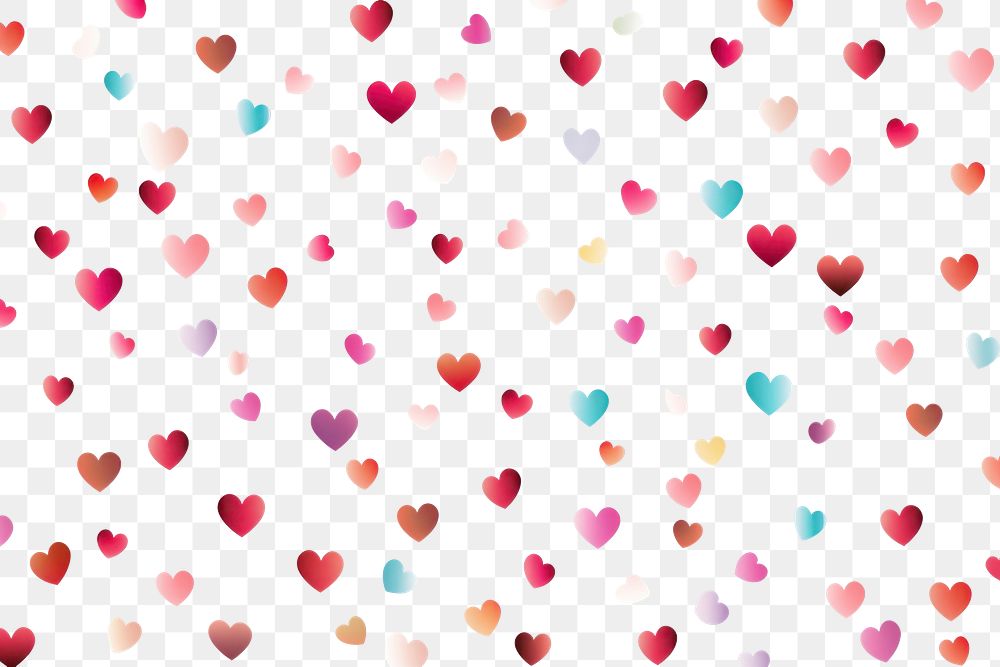PNG Small heart pattern backgrounds confetti. AI generated Image by rawpixel.