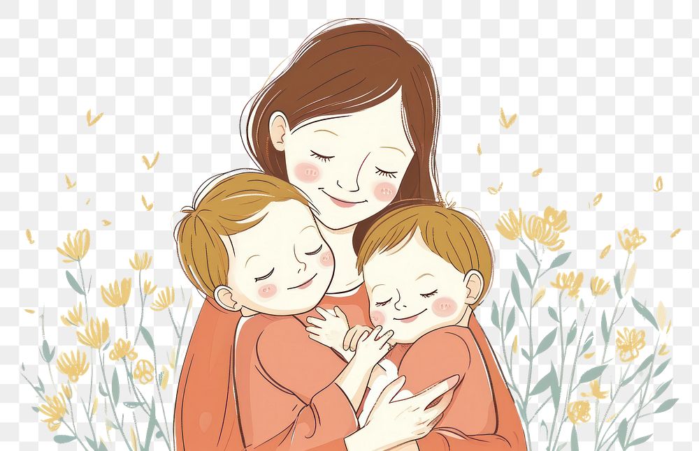 PNG  Drawing sketch baby togetherness.