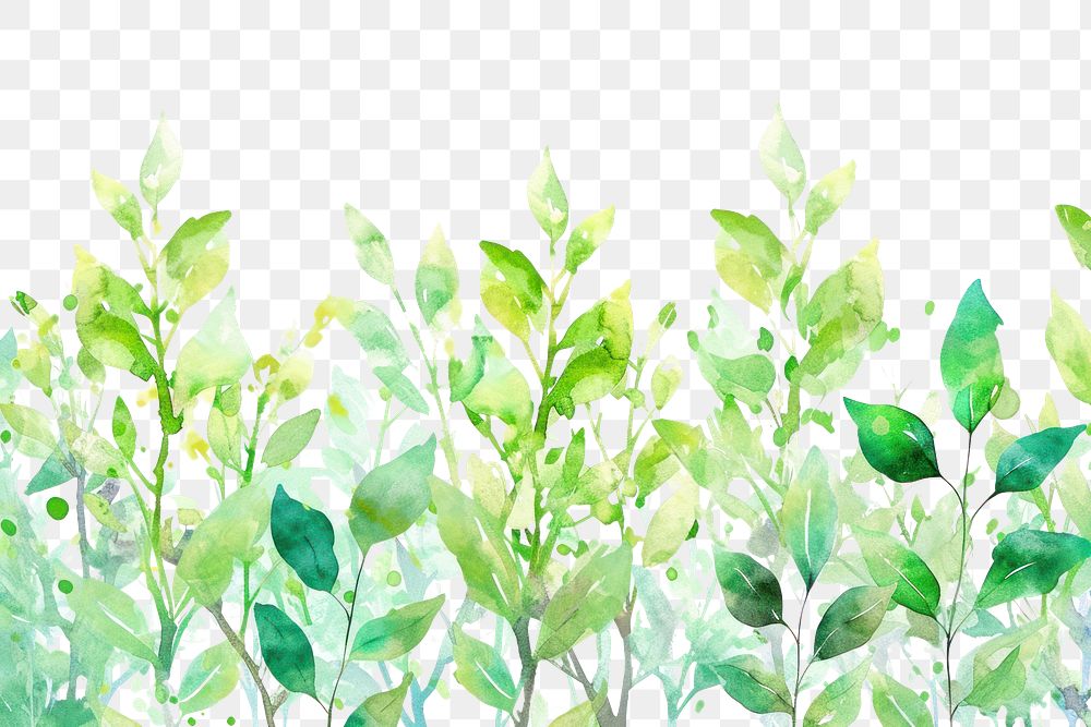 PNG Blooming green leaves trees backgrounds nature plant.