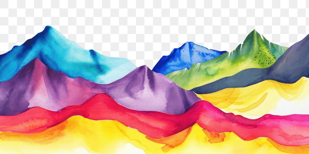 PNG Dessert mountains nature backgrounds painting.