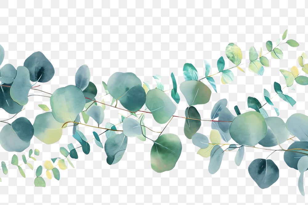 PNG Eucalyptus leaves backgrounds nature plant.