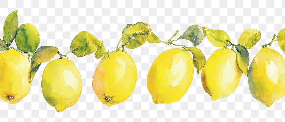 PNG Lemons fruit plant food.