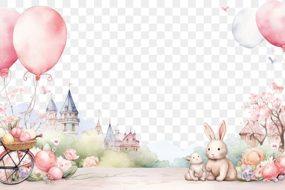 PNG Balloon easter pink celebration