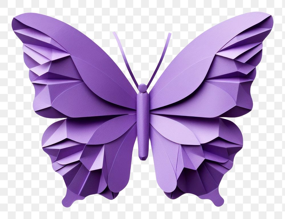 PNG  Butterfly paper purple pastel origami.