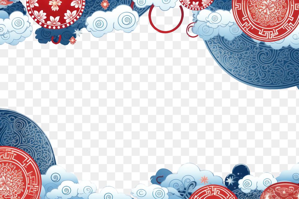 PNG Chinese new year background backgrounds pattern blue. AI generated Image by rawpixel.
