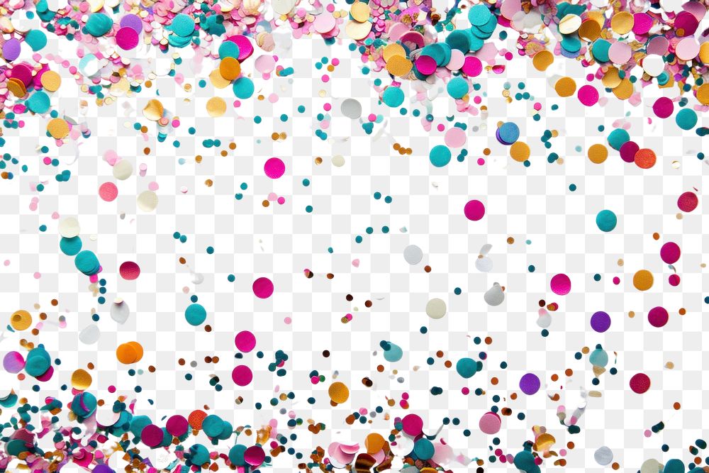 PNG Confetti background backgrounds celebration splattered