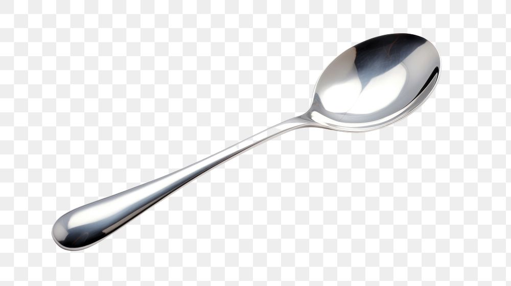 PNG Spoon silver white background silverware.