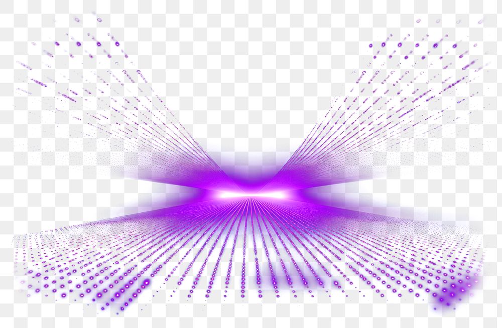 PNG Purple technology light effect halftone neon.