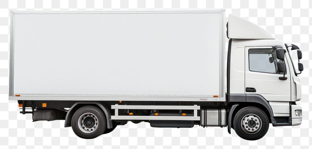 PNG  Truck trailer vehicle van white background