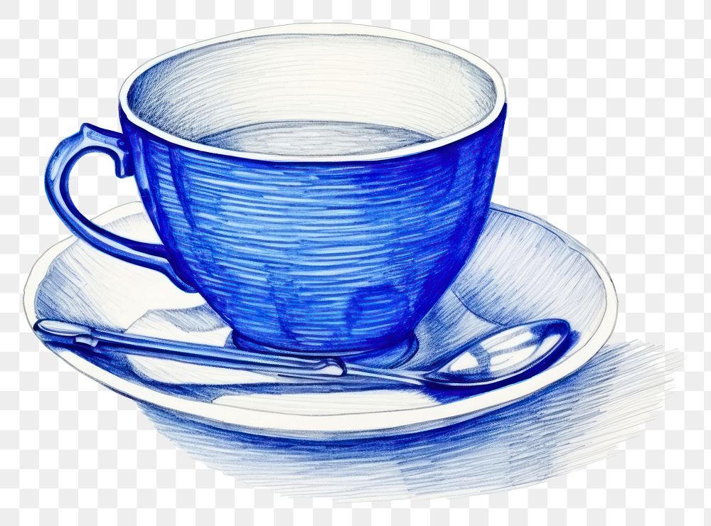 PNG  Drawing coffee cup saucer sketch drink.