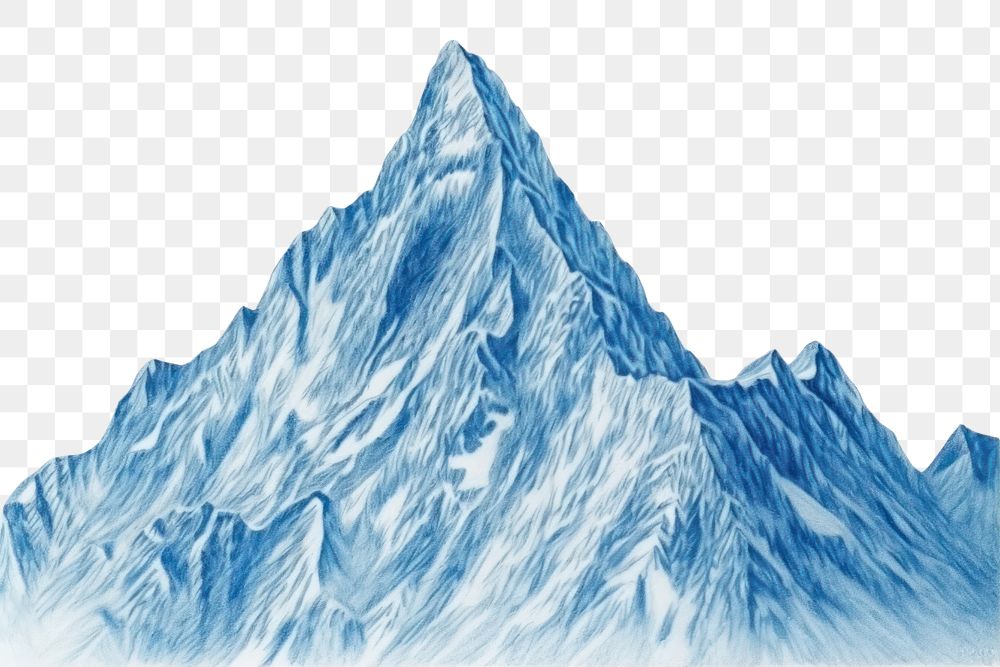 PNG  Drawing mountain nature sketch snow.