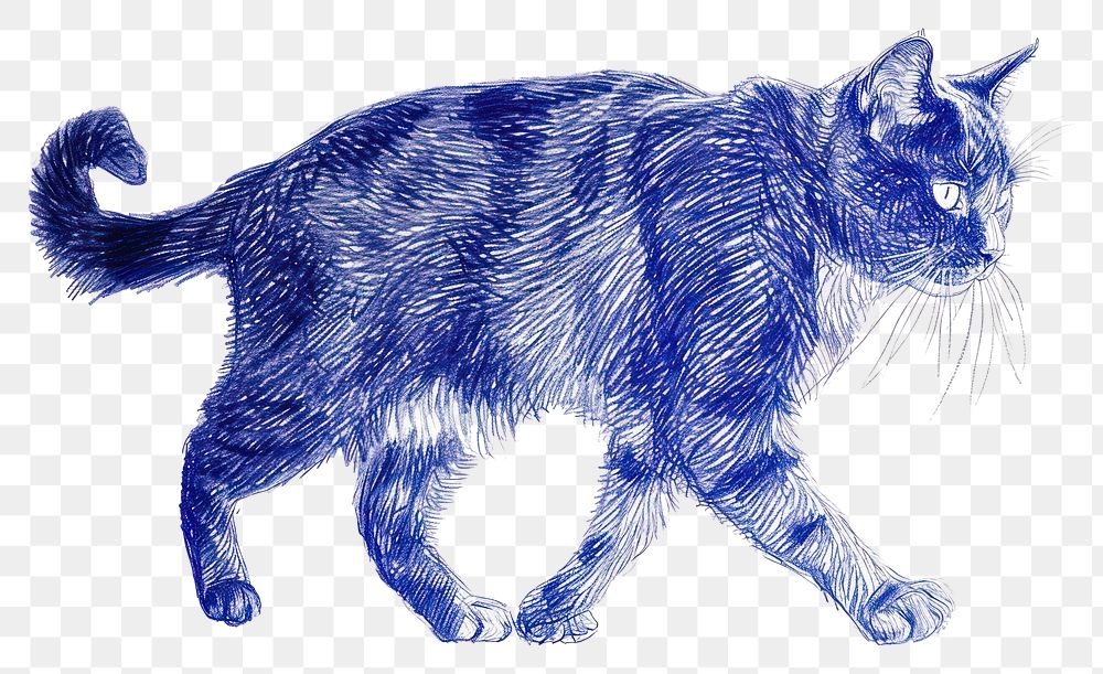 PNG Drawing cat walking sketch Free PNG rawpixel